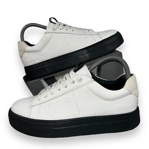 G-Star Raw Loam II Pop Casual Leather Sneakers White / Black Women's 7 - Picture 1 of 11