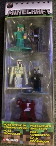 Minecraft Nano Metalfigs Druckgussfigur 5er-Pack #30127 Neu - Bild 1 von 4