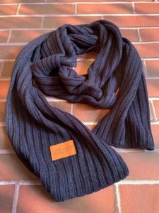 GEORGE DICKEL Whisky Winterstrick SCHAL schwarz NEU! Lederaufnäher Leopold Bros - Bild 1 von 1