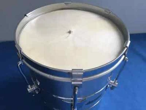 8 x 10" BRAZILIAN HANDMADE CUICA ALUMINUM SKIN NATURAL LEATHER HEAD PERCUSSION - Picture 1 of 5