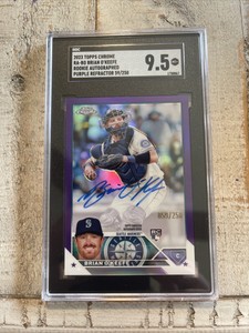 2023 TOPPS CHROME BRIAN O’KEEFE RC /250 PURPLE REFRACTOR AUTO #RA-BO SEATTLE