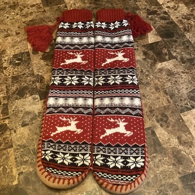 Calcetines Zapatilla Casa Estilo Nórdico Tradicional Mujer Talla 10 - Suelas Antideslizantes. Foto 1 de 4