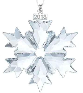 Swarovski Christmas Ornament Annual Edition 2018 Large Clear #5301575 NIB - Picture 1 of 1