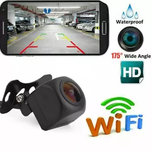 175°WiFi Wireless Car Rear View Cam Backup Reverse Camera For iPhone IOS Android - Picture 1 of 11