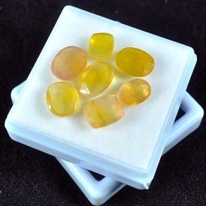 26.70 Ct/7 Pcs Ceylon Natural Yellow Sapphire Pukhraj Gems LOT Certified OFFER - Picture 1 of 1