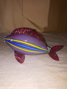 Themse Kunst Glas Fisch Figur - Newport RI-M Buechner modern Studioglas - Bild 1 von 7