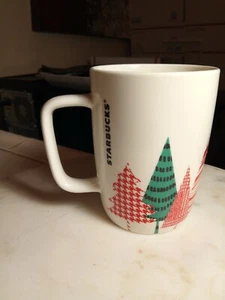 Taza de té café Starbucks porcelana 10,8 oz pinos 2017 coleccionable - Imagen 1 de 10