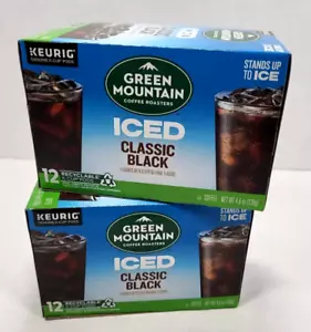 (2) Green Mountain Eiskaffee klassisch schwarz 12ct K-Tassen Best by 7/2025 - Bild 1 von 1