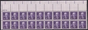 Scott #1172 John Foster Dulles Plate Block of 20 Stamps - MNH - Picture 1 of 2