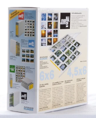 Kunze Journal J12 Cassetta Confezione da 10 - Archiviazione Diapositive Medio Formato (3324)