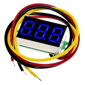 Digital DC Voltmeter Blue LED Display Three Wire - 0 - 100VDC Range - Afbeelding 1 van 4