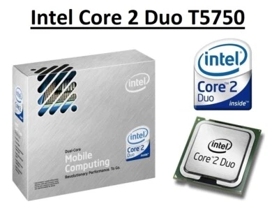 Intel Core 2 Duo T5750 SLA4D Dual Core Processor 2.0 GHz, Socket P, 35W CPU - Image 1 of 4