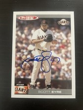 2004 Topps Total #52 Scott Eyre San Francisco  Giants Signed Card Autographed