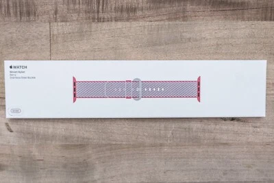 Apple Watch 38mm Berry Check Woven Nylon Strap MQVD2FE/A - Image 1 of 4