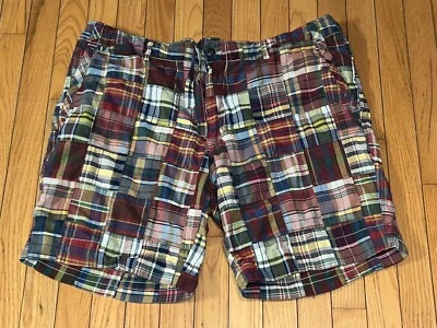 Pantalones Cortos Carga Polo Ralph Lauren Cuadros Patchwork Hombres Adultos Talla 40 Multicolor Foto 1 de 4