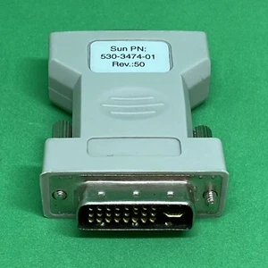 Adaptador de video Sun 530-3474 DVI a VGA (macho DVI-A 12+5 a hembra VGA15) - Imagen 1 de 9