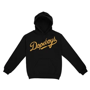 Dopeboys Graphic Design Hoodie Urban Hip Hop Streetwear Unisex Black Pullover - Picture 1 of 16