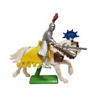 Vintage 1971 Britains Ltd Deetail Toy - Silver Knight with Sword On White Horse