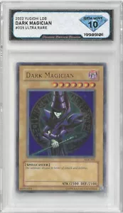 Yugioh! 2002 Dark Magician #lob-005 ultra raro 💎 DSG 10 gemas como nuevo - Imagen 1 de 2