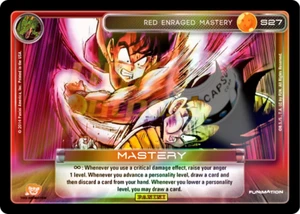 Dragon Ball Z TCG Premiere S27 Rojo Enfurecido Maestría Alta Tecnología Arco Iris Prizm Lámina - Imagen 1 de 2