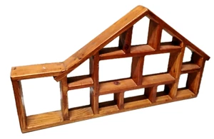De Colección Grande 28" Madera Estante de Pared Casa Hecho a Mano Exhibición de Curiosidades Caja de Sombra - Imagen 1 de 6