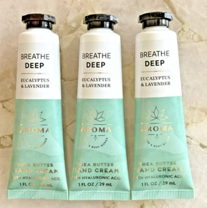 Bath & Body Works Breathe Deep EUCALYPTUS & LAVENDER Hand Cream 1 oz . QTY 3 - Picture 1 of 2