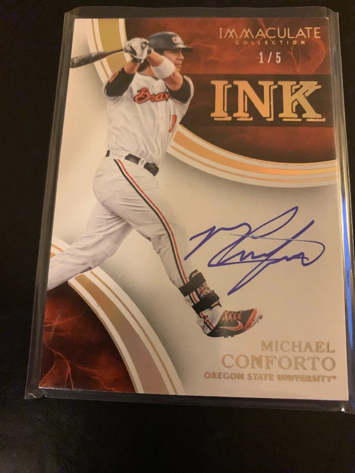 2016 Panini Immaculate Michael Conforto Ink Autograph SP 1/5 - Image 1 of 1