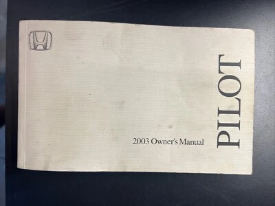 Folleto manual del propietario Honda Pilot 2003 solo fabricante de equipos originales envío gratuito. Foto 1 de 2