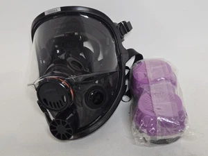Gas mask  Honeywell North 760008A Full Face Respirator Mask With 2 Filters New - Picture 1 of 12