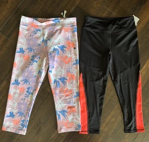 NWT Z By Zella Girls & Champion Size Large 10/12 Crop Athletic Leggings Lot - Picture 1 of 3