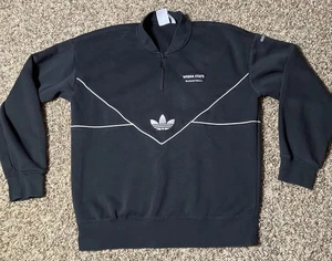 Adidas Weber State Wildcats 1/4 Zip Sweater Center Trefoil Logo Men’s L NCAA - Picture 1 of 7