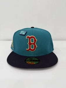 Boston Red Sox Capsule New Era 59Fifty MLB Patch Pin Fitted Cap Hat Size 7 3/8 - Picture 1 of 5