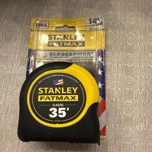 35' Stanley Fatmax Tape Measure # 33-735 New Fat Max Free Shipping - Picture 1 of 5