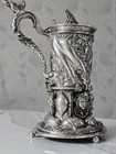 EXCEPTIONAL EXTRA LARGE GERMAN SILVER TANKARD 