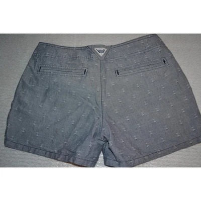 23031 Columbia PFG Shorts Performance Blue 100% Cotton Size 6 Womens - Image 1 of 4