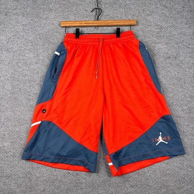 Vintage Air Jordan Shorts Mens Small S Orange Baggy Dri-Fit Basketball Y2K - Image 1 of 4