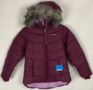 Columbia NWT Youth Girls Katelyn Crest II Puffer Jacket Medium M Hooded New - Picture 1 of 15