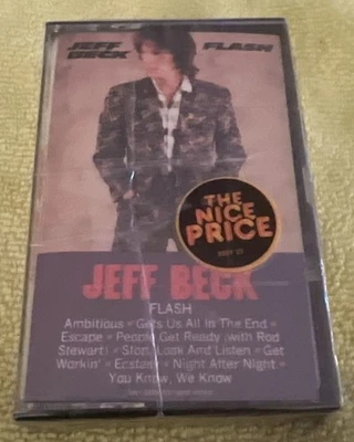 Jeff Beck Flash Cassette New Sealed Vintage Tape Epic 80s Guitar - Image 1 of 4