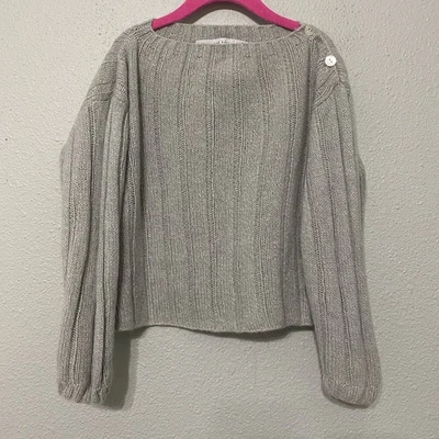 Suéter Flora And Henry Niñas 6 Gris Cachemira Cable Tejido Acogedor Foto 1 de 4