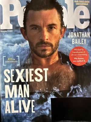 JONATHAN BAILEY - SEXIEST MAN ALIVE - PEOPLE MAGAZINE NOVEMBER 2025 -  ***READ** - Image 1 of 2
