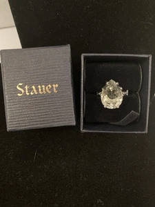 Stauer Gemstone Decadence Pear Shape Green Amethyst Ring Sz 8 - Picture 1 of 7