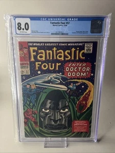 Fantastic Four #57 CGC 8.0 VF 1966 Marvel Inhumans Dr. Doom Silver Surfer key  - Picture 1 of 2