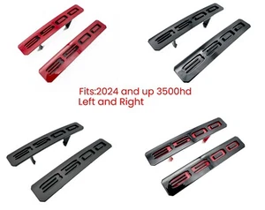 Custom design Front Bumper Fascia Fender 3500HD Emblems - Replacement for - Picture 1 of 26