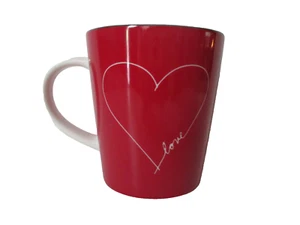 ED Ellen Degeneres by Royal Doulton Red & Blue Love and Kindness Mugs 16 oz - Picture 1 of 16