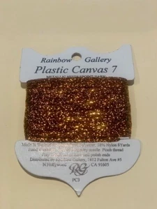 Rainbow Gallery Plastic Canvas 7 #PC3 Bronze Metallic Needlepoint Thread - Picture 1 of 1