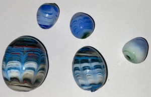 5 Vintage Original Murano mundgeblasene Glas Eier Italien *** diese GRATIS ERHALTEN ** Lesen - Bild 1 von 18