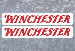 (2) 12" wide - Winchester Firearms Vinyl Decals - High Quality Indoor/Outdoor - Picture 1 of 1