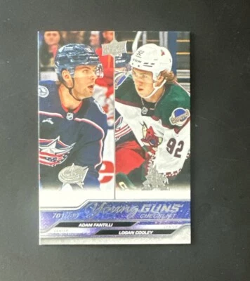 2023-24 Upper Deck Extended Series Young Guns Checklist Cooley/Fantilli #730 - Image 1 of 2
