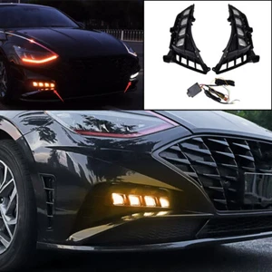 For Hyundai Sonata 2020-2023 DRL LED Daytime Running Light Bumper Fog Lamp 2PCS - Picture 1 of 12