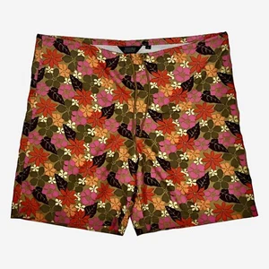 Vintage J Crew Mens Size L Swim Shorts Retro Floral Print Drawstring Unlined - Picture 1 of 4